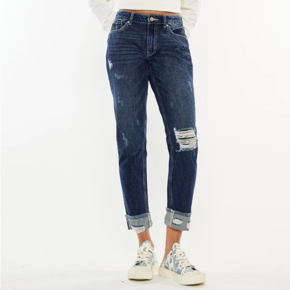 KanCan Bernice High Rise Boyfriend Jeans Size 25
